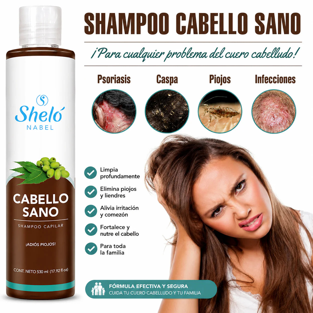 Shampoo cabello sano