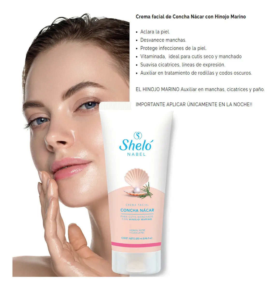 🌸✨ Crema Facial de Concha Nácar