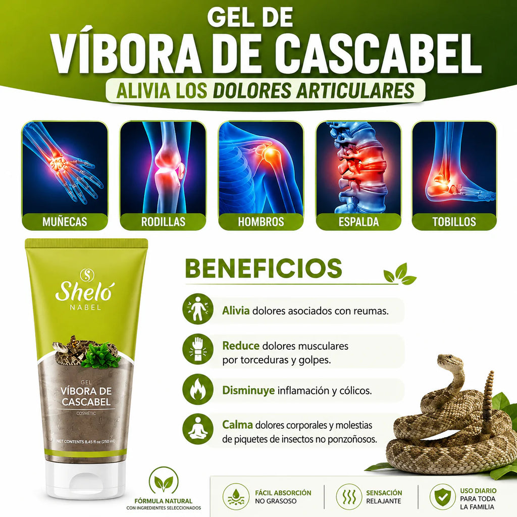 Gel vibora de cascabel