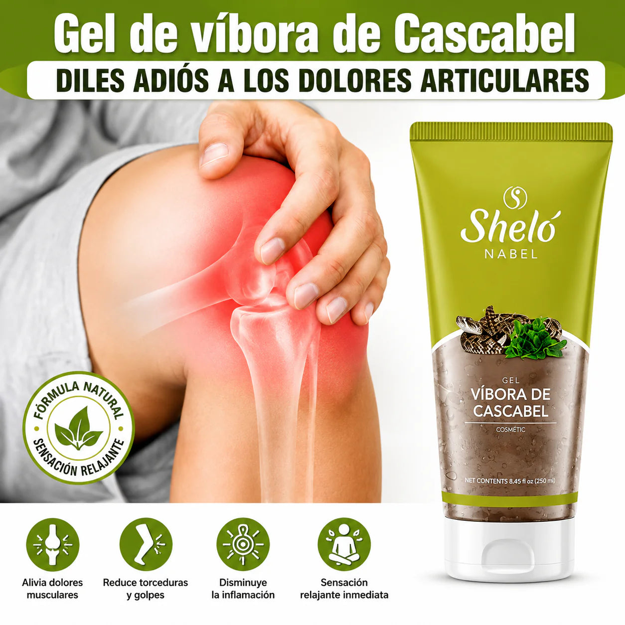 Gel vibora de cascabel